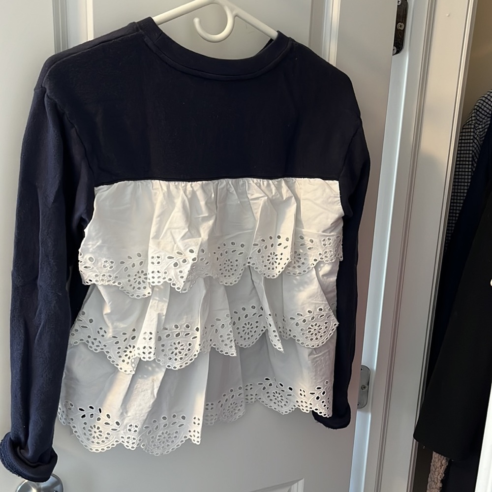 Joie Sweatshirt with Ruffle back size XS - Picture 6 of 7